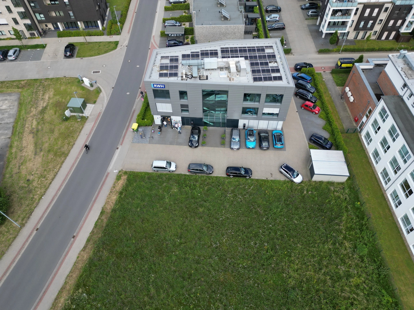 Aerial view of the BecoPro company building